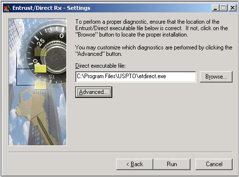Diagnostic settings menu