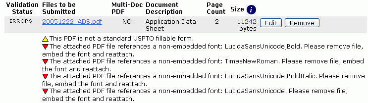 Fixing PDF Font Error in EFS Web