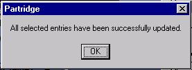 "all updated" dialog box